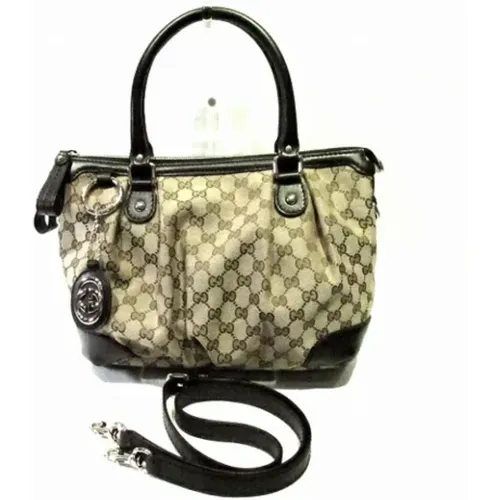 Pre-owned Tote Bags, female, , Size: ONE SIZE Pre-owned Canvas gucci-bags - Gucci Vintage - Modalova