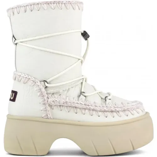 Chunky lace-up Boots , female, Sizes: 7 UK, 5 UK - Mou - Modalova