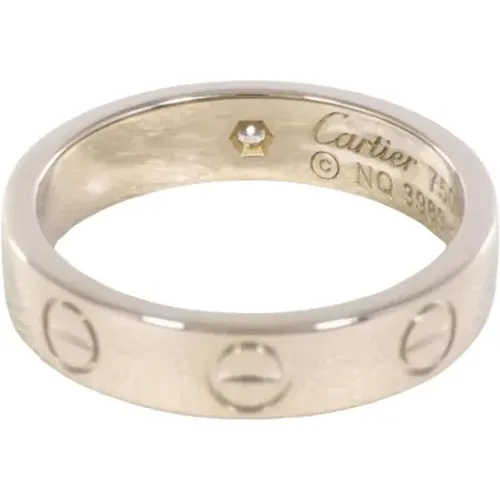 Pre-owned Jewellery, female, , Size: ONE SIZE Pre-owned White Gold rings - Cartier Vintage - Modalova