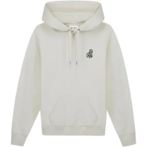 Minimalistischer Logo Hoodie für Komfort und Stil , Herren, Größe: S - Olaf Hussein - Modalova