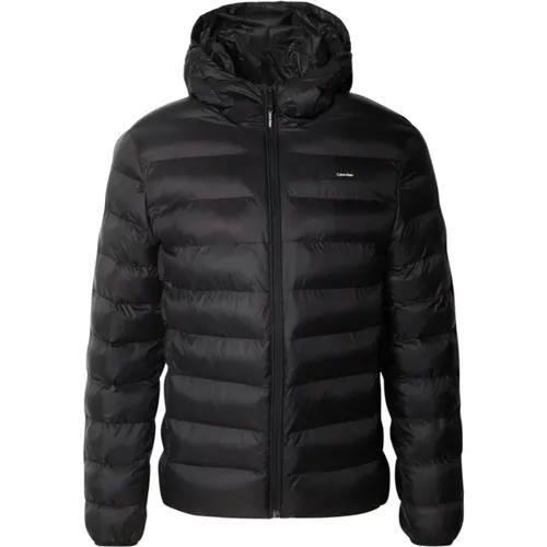 Quilted Hooded Jacket , male, Sizes: M, L - Calvin Klein - Modalova