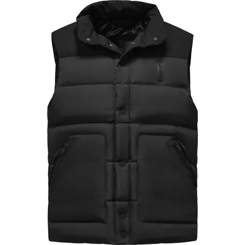 Vests, male, , Size: M Padded Down Vest with Maxi Pockets - BomBoogie - Modalova