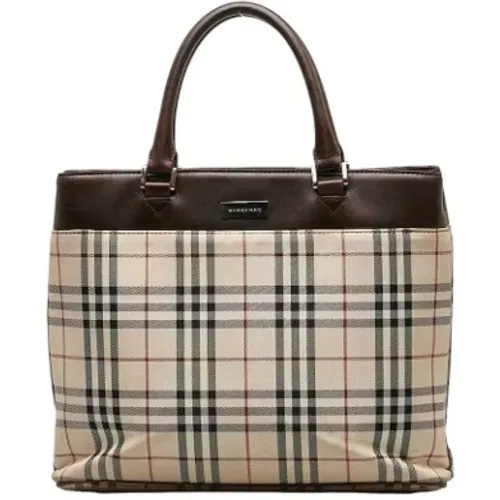 Pre-owned Tote Bags, female, , Size: ONE SIZE Pre-owned Fabric handbags - Burberry Vintage - Modalova