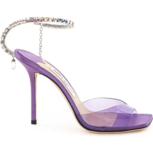 Elegante Sandale aus PVC und Satin - Jimmy Choo - Modalova