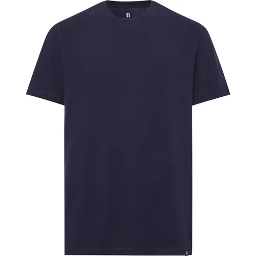 Ss Slub Baumwoll-Jersey T-Shirt,Ss Slub Cotton Jersey T-Shirt,Ss Slub Cotton Jersey T Shirt - Boggi Milano - Modalova