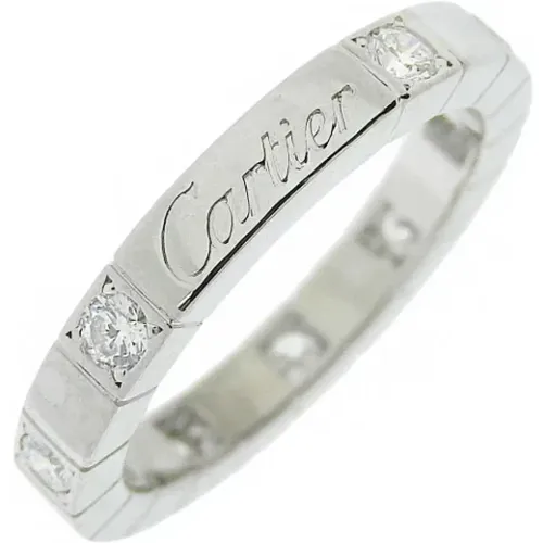 Pre-owned Jewellery, female, , Size: ONE SIZE Pre-owned White Gold rings - Cartier Vintage - Modalova