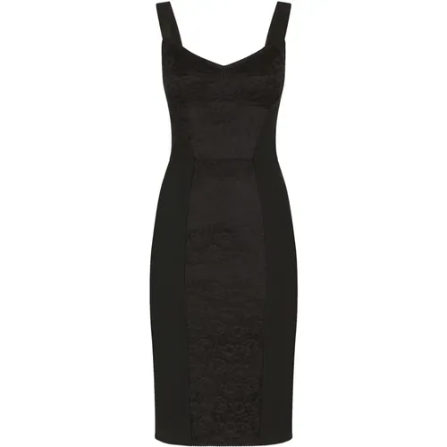 Elegant Midi Dress , female, Sizes: L, M, XS - Dolce & Gabbana - Modalova