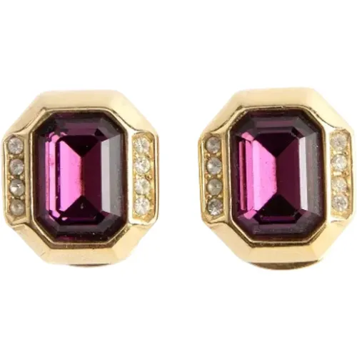 Pre-owned Jewellery, female, , Size: ONE SIZE Pre-owned Metal earrings - Dior Vintage - Modalova