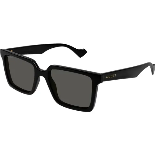 Stylish Sunglasses in with Grey Lenses , male, Sizes: 55 MM - Gucci - Modalova