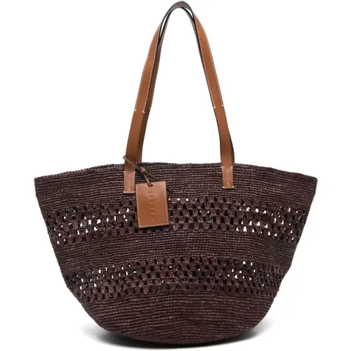 Raffia Weaving Basket Bag , Damen, Größe: ONE Size - Manebí - Modalova