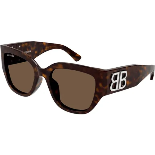 Bb0323Sk 003 Sunglasses , female, Sizes: 55 MM - Balenciaga - Modalova