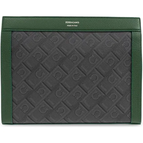 Clutches, male, , Size: ONE SIZE Handbag - Salvatore Ferragamo - Modalova