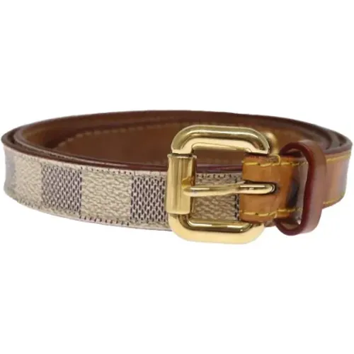 Pre-owned Canvas belts , female, Sizes: ONE SIZE - Louis Vuitton Vintage - Modalova