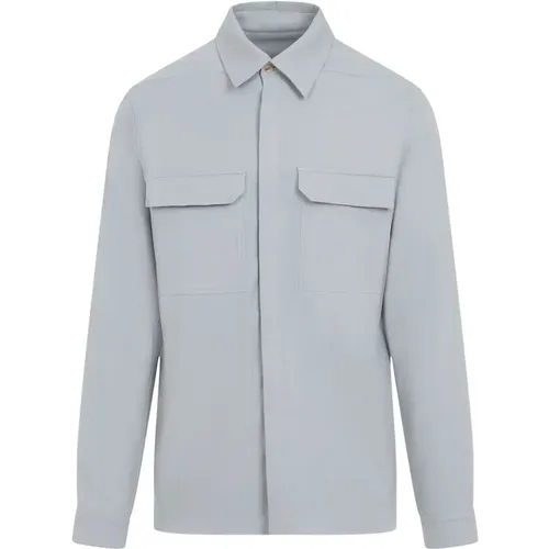 Cotton Shirt Aw24 Style , male, Sizes: S - Rick Owens - Modalova