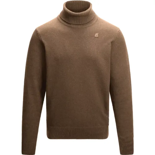 Turtlenecks, male, , Size: L Stylish Knitwear Collection - K-way - Modalova