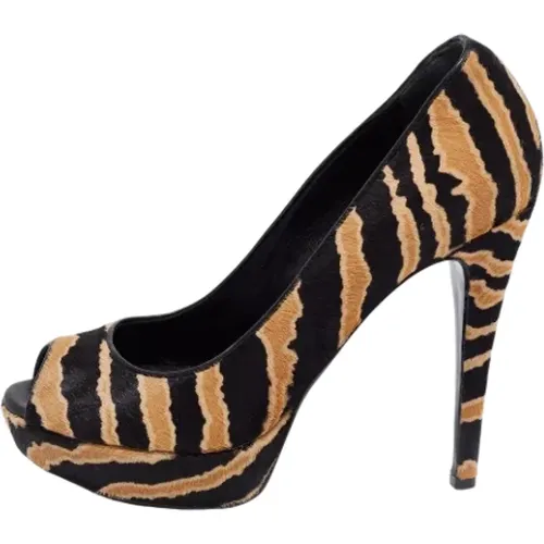 Pre-owned Fabric heels , female, Sizes: 3 UK - Gucci Vintage - Modalova