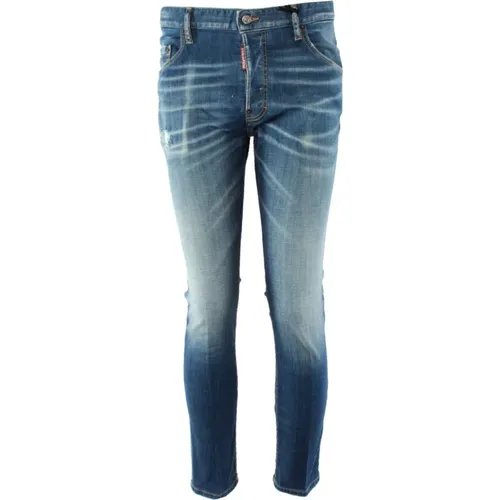 Skater Jean Blaue Herrenjeans , Herren, Größe: L - Dsquared2 - Modalova