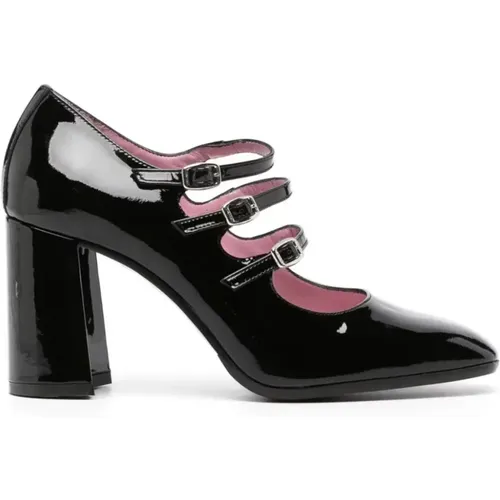 Patent Mary Jane Shoes , female, Sizes: 7 UK, 4 1/2 UK, 3 1/2 UK, 5 UK, 5 1/2 UK, 6 UK, 8 UK, 4 UK, 3 UK - Carel - Modalova