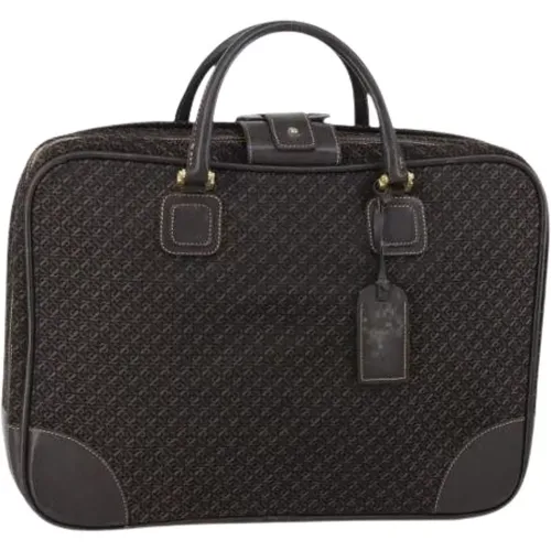 Pre-owned Weekend Bags, female, , Size: ONE SIZE Pre-owned Canvas Weekend Bag - Loewe Pre-owned - Modalova