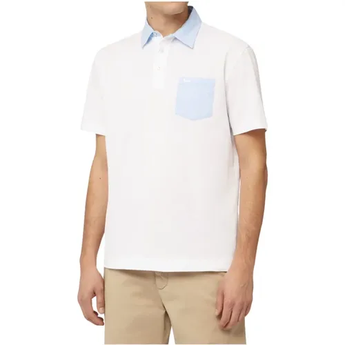 Men's Polo with Contrast Pocket , male, Sizes: XL - Harmont & Blaine - Modalova