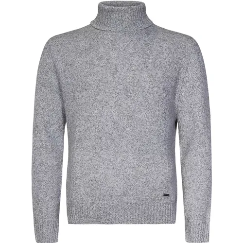 Grauer Melange Rollkragenpullover , Herren, Größe: XL - Dsquared2 - Modalova