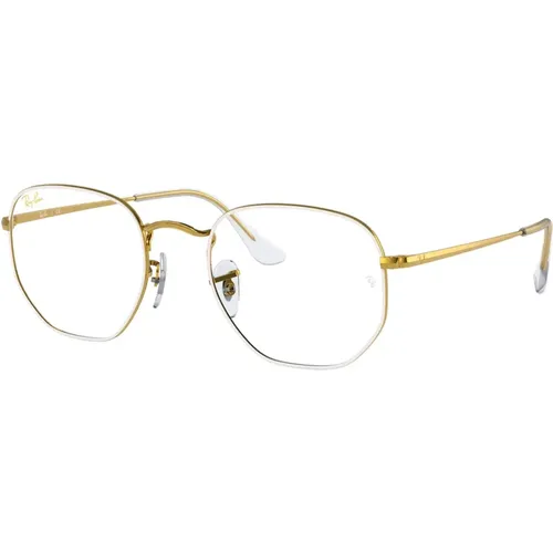 White Legend Gold Eyewear Frames,Goldene Sonnenbrille für Männer - RX 6448 - Ray-Ban - Modalova