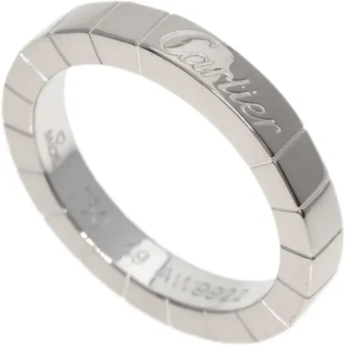 Pre-owned Jewellery, female, , Size: ONE SIZE Pre-owned White Gold rings - Cartier Vintage - Modalova