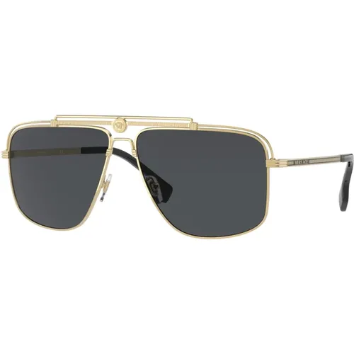 Sunglasses Ve2242 100287 61 , male, Sizes: 61 MM - Versace - Modalova
