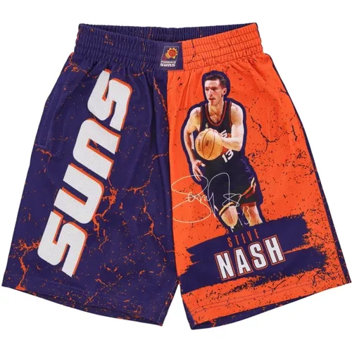 Sportswear, male, , Size: M NBA Burst Mesh Basketball Shorts - Mitchell & Ness - Modalova