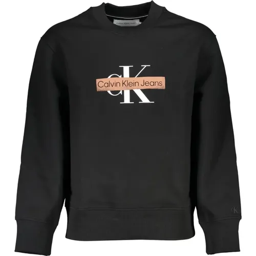 Long Sleeve Sweatshirt with Print , male, Sizes: L, S, XL, 2XL - Calvin Klein - Modalova