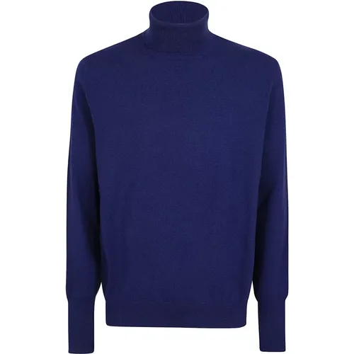 Blauer Cashmere Rollkragenpullover Aw24 , Herren, Größe: M - Ballantyne - Modalova