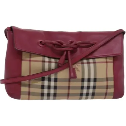 Pre-owned Cross Body Bags, female, , Size: ONE SIZE Pre-owned Leather shoulder-bags - Burberry Vintage - Modalova