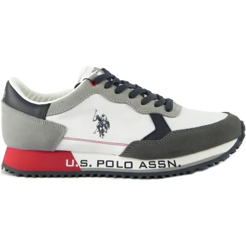 Sneakers, male, , Size: 12 US White/Blue Sneakers - U.s. Polo Assn. - Modalova