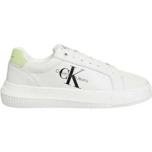 Leather Lace Sneakers , female, Sizes: 3 UK, 5 UK, 7 UK - Calvin Klein Jeans - Modalova