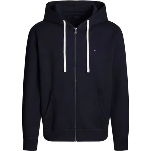 Zip-throughs, male, , Size: 2XL Stylish Sweatshirt DW5 - Tommy Hilfiger - Modalova