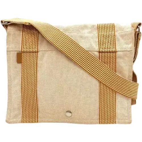 Pre-owned Canvas crossbody-bags , female, Sizes: ONE SIZE - Hermès Vintage - Modalova