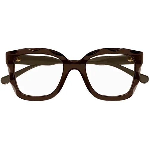Braun/Havanna Optische Brille, vielseitig und stilvoll , Damen, Größe: 52 MM - Chloé - Modalova