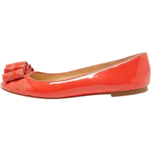 Pre-owned Flats, female, , Size: 10 US Pre-owned Leather flats - Moschino Pre-Owned - Modalova