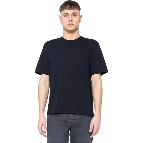 Schwarzes ADC T-Shirt - Urbane Ästhetik, Zeitgemäßes Design , Herren, Größe: L - Ami Paris - Modalova