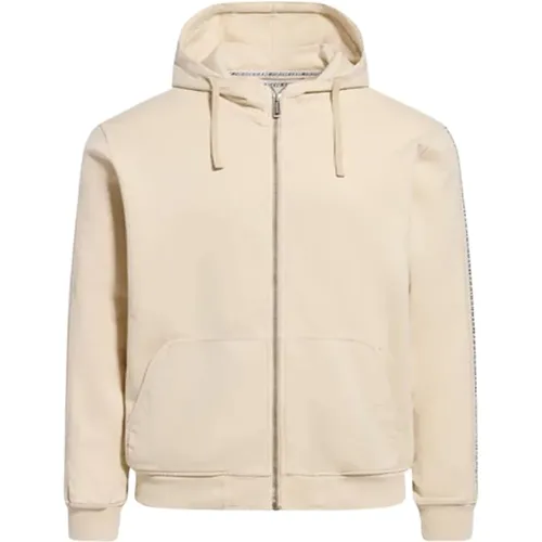 Zip-throughs, male, , Size: S Hooded Zip-Up Sweatshirt - Ideal for Sports and Leisure - Bikkembergs - Modalova