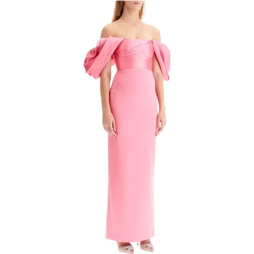 Elegantes Sian Langes Kleid mit Ballonärmeln - Solace London - Modalova