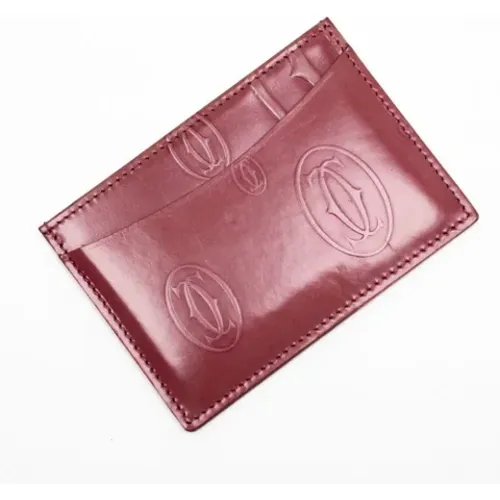 Pre-owned Wallets, female, , Size: ONE SIZE Pre-owned Leather wallets - Cartier Vintage - Modalova