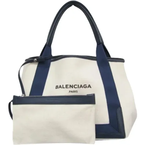 Pre-owned Tote Bags, female, , Size: ONE SIZE Pre-owned Canvas handbags - Balenciaga Vintage - Modalova