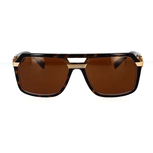 Pillow Shape Sunglasses with Gold Accents , unisex, Sizes: 58 MM - Versace - Modalova