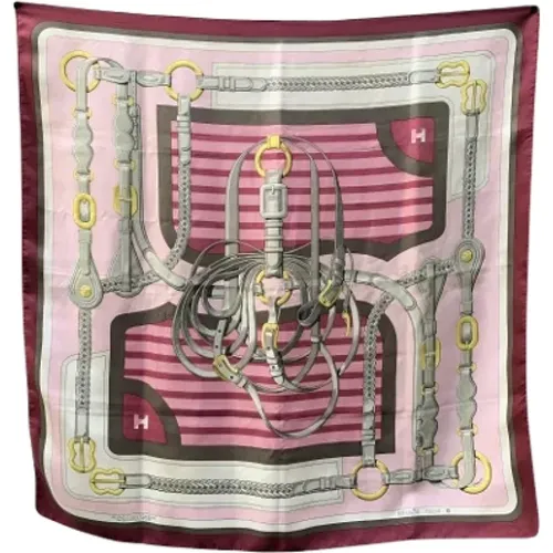 Pre-owned Silk scarves , female, Sizes: ONE SIZE - Hermès Vintage - Modalova