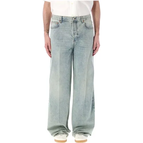 Stylish Oversized Denim Jeans , male, Sizes: W32 - Valentino Garavani - Modalova