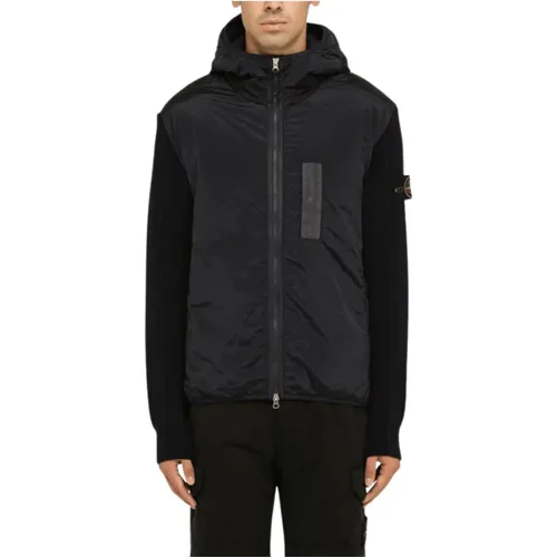 Nylon and Wool Marine Jacket , male, Sizes: XL - Stone Island - Modalova