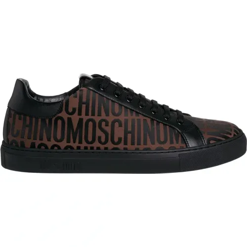 Logo Sneakers Multicolor Schnürung , Herren, Größe: 43 EU - Moschino - Modalova