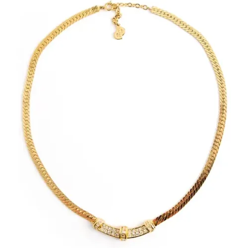 Pre-owned Jewellery, female, , Size: ONE SIZE Pre-owned Metal necklaces - Dior Vintage - Modalova