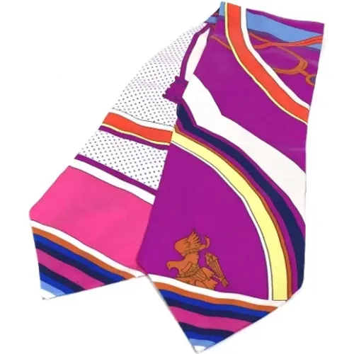 Pre-owned Scarves, female, , Size: ONE SIZE Pre-owned Fabric scarves - Hermès Vintage - Modalova